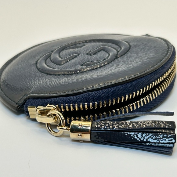 Gucci Midnight Blue Leather Coin Holder - Picture 4 of 11